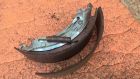 De-Laminated Knott Brake shoe. Horse trailer Kent